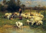 unknow artist Sheep 068 Spain oil painting artist